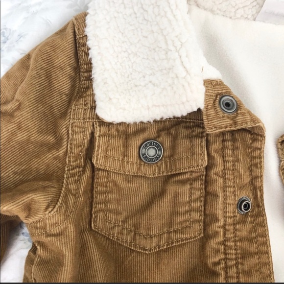 Carter’s 12 no Corduroy and Sherpa Coat - Picture 2 of 5